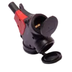 Ficha de Borracha Fêmea 2P+T Tripla