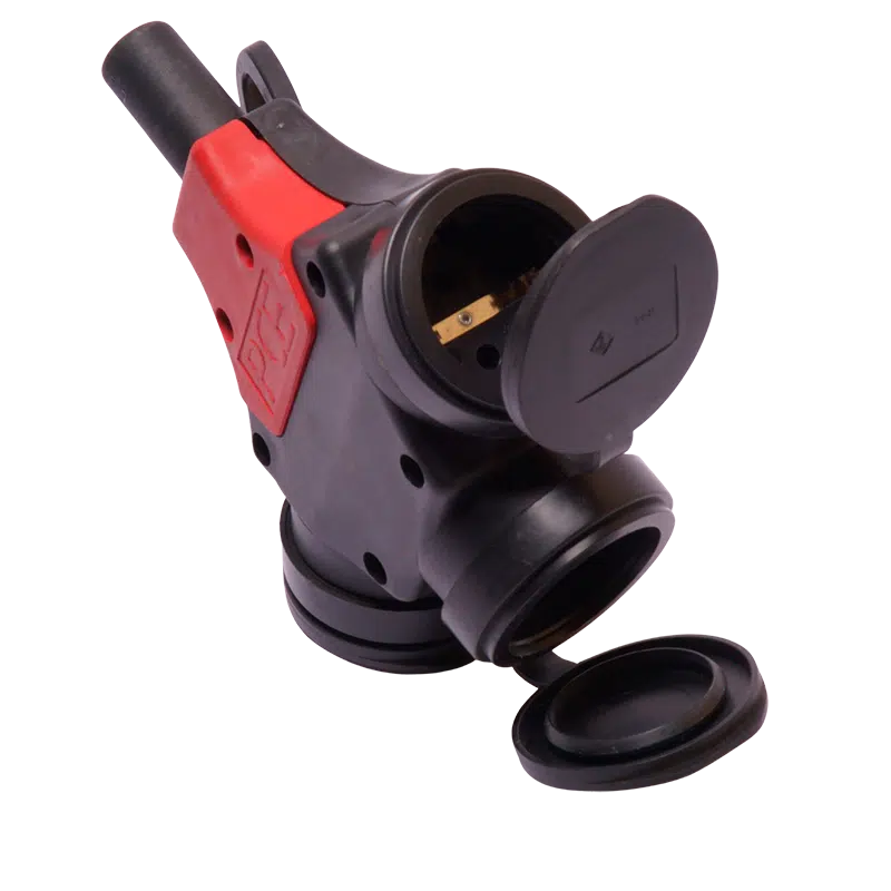 Ficha de Borracha Fêmea 2P+T Tripla