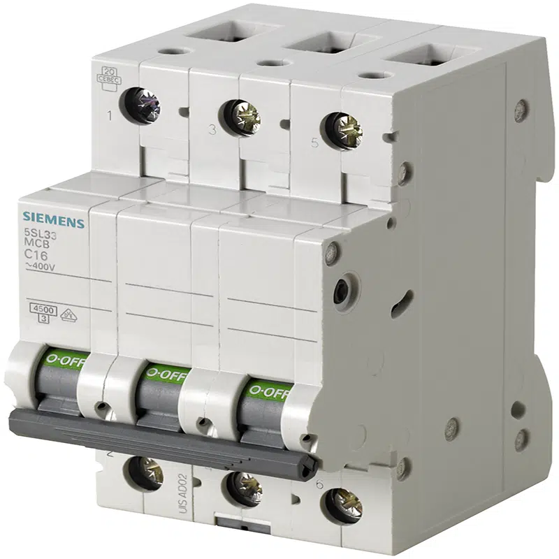 Disjuntor 3P 16A-C 4,5KA 5SL3316-7