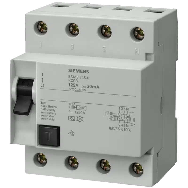 Interruptor Diferencial 4P 125A 300MA 5SM3645-0