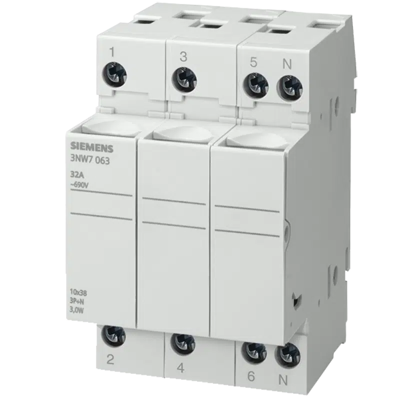 Seccionador Porta Fusíveis 10X38mm 3P 32A 3NW7033