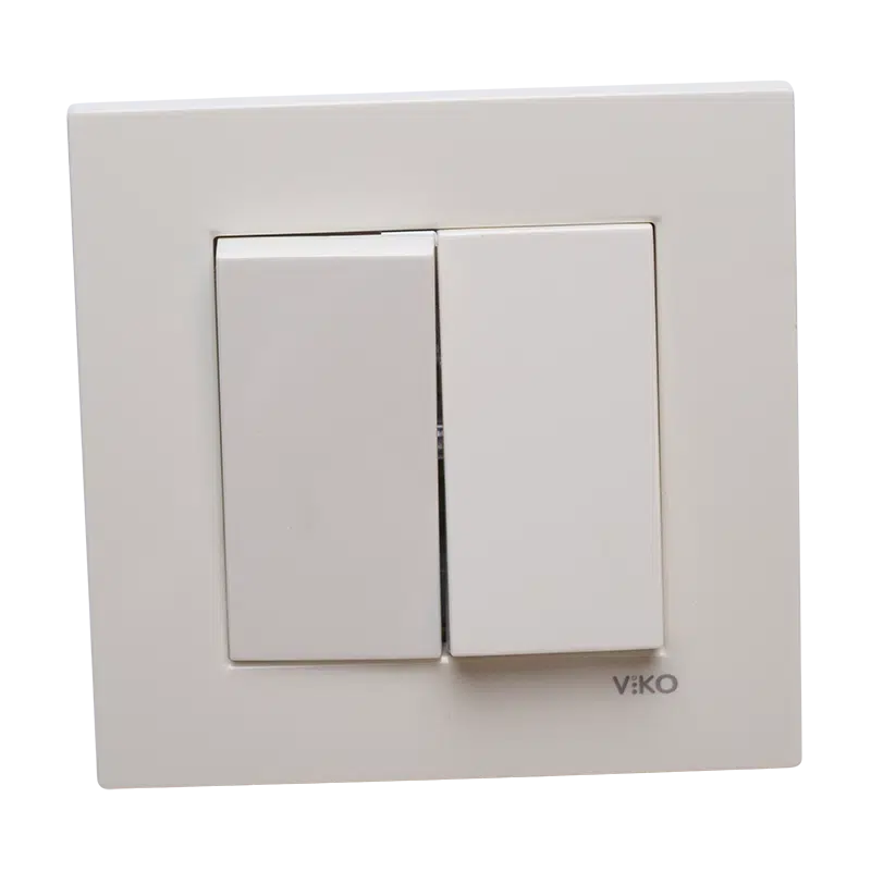 Interruptor Duplo Branco KARRE Ref. 90960002