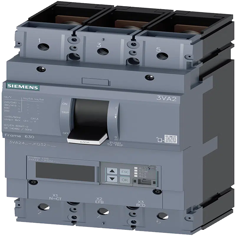 Disjuntor 3P 500A 55KA 3VA2450-5KQ32-0AA0