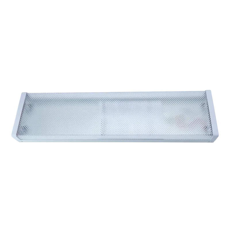 Armadura Prismática 2X60cm para Lâmpada T8 LED