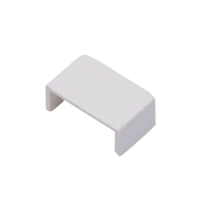 Topo para Calha Branca 25x16mm  BC1025016