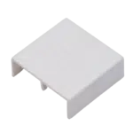 Topo para Calha Branca 40x16mm  BC1040016