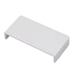 Topo para Calha Branca 80x40mm  BC1080040