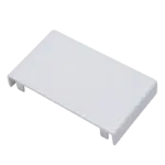 Topo para Calha Branca 100x40mm  BC1100040