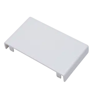 Topo para Calha Branca 100x40mm  BC1100040