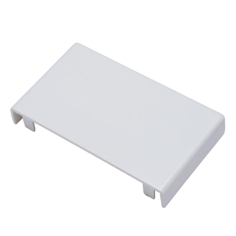 Topo para Calha Branca 100x40mm  BC1100040