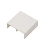 Topo para Calha Branca 40x40mm  BC1040040