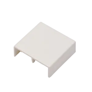 Topo para Calha Branca 40x40mm  BC1040040