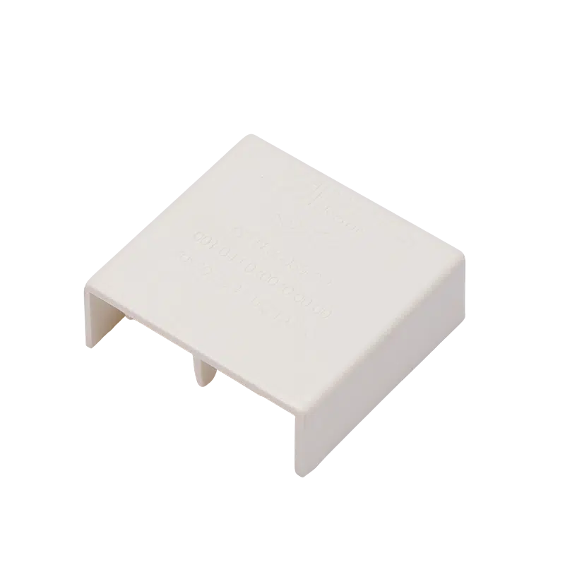 Topo para Calha Branca 40x40mm  BC1040040