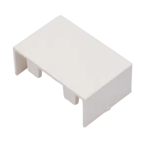 Topo para Calha Branca 60x40mm  BC1060040