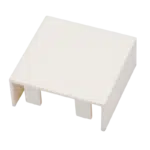 Topo para Calha Branca 60x60mm  BC1060060