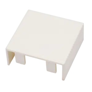 Topo para Calha Branca 60x60mm  BC1060060