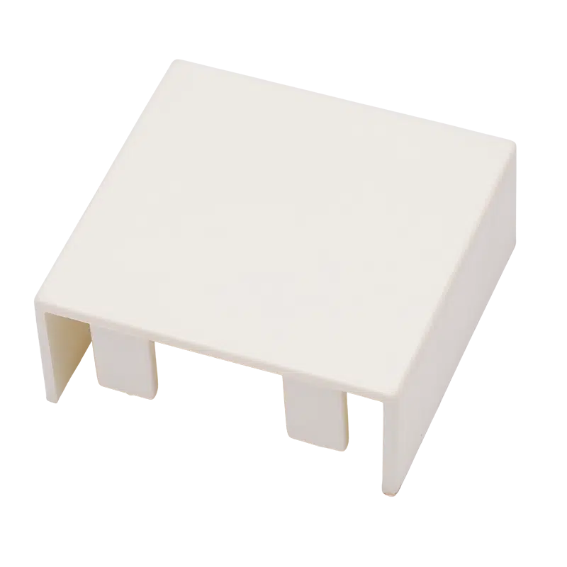 Topo para Calha Branca 60x60mm  BC1060060