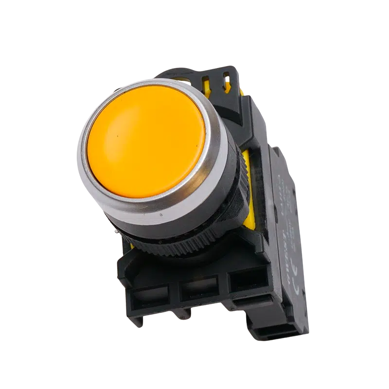 Botão de Pressão Amarelo 1NA  A5-11