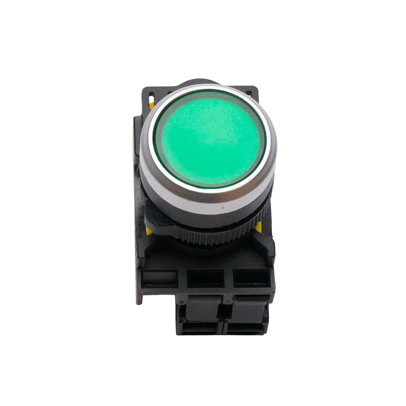 Botão de Pressão Luminoso Verde 1NA 230V A5-10D