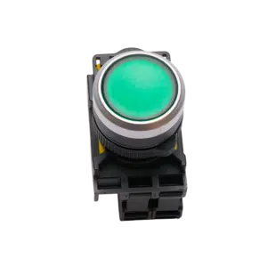 Botão de Pressão Luminoso Verde 1NA 24V A5-10D-24