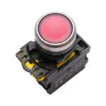 Botão de Pressão Luminoso Vermelho 1NF 24V A5-01D-24