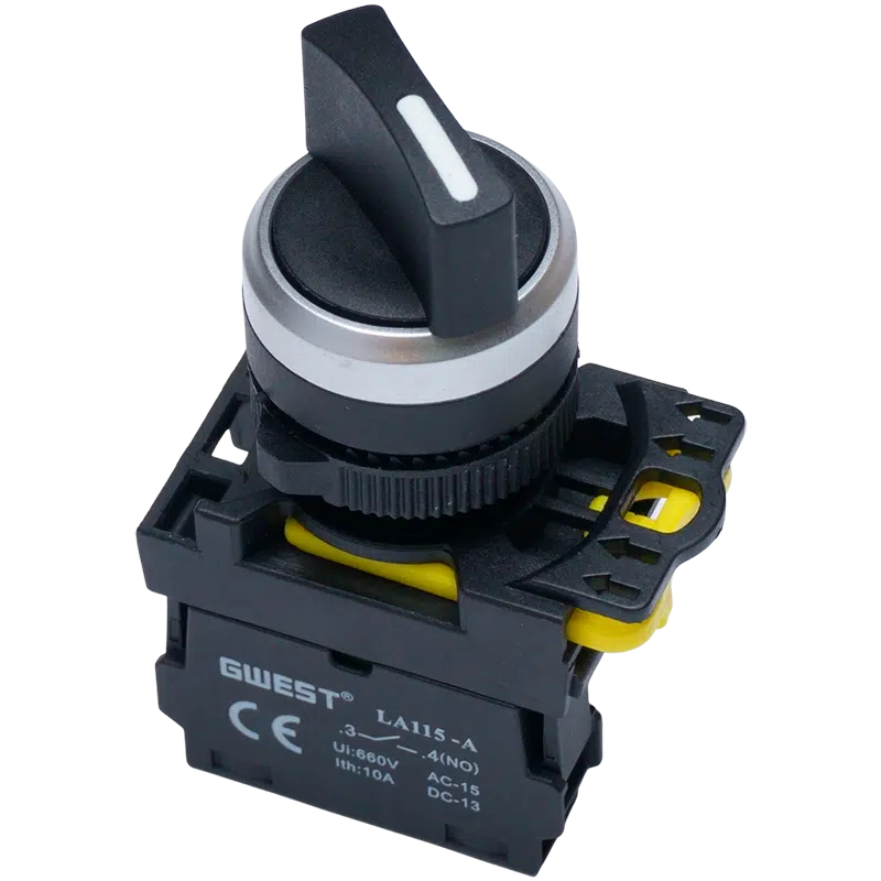 Selector de 3 Posições Preto 2NA A5-20XS
