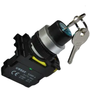 Selector com Chave de 2 Posições Preto 1NA A5-10Y