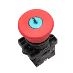 Botão de Emergência Cogumelo 1NF com Chave BZ-01ZA