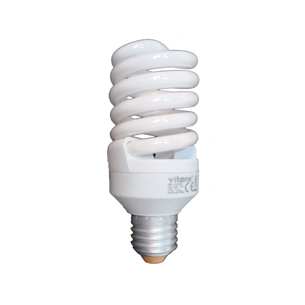 Lâmpada Económica Espiral 25W E27 2700K Ref. 1412170