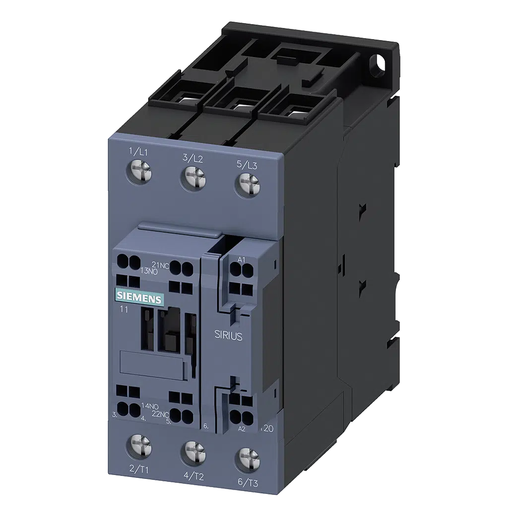 Contactor 3P 1NA+1NF 37KW 80A Bob:400VAC 3RT2038-3AV00