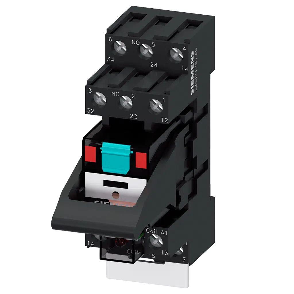 SIE-BASE + RELE PLUG-IN 3/CONT 230V AC LZS:PT3A5T30