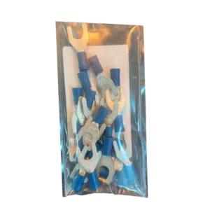 Terminal Forquilha Isolado Azul M5 20 UN