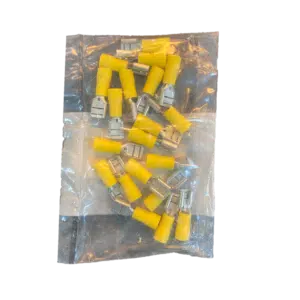Terminal Faston Fêmea Amarelo 6.3mm 20 UN