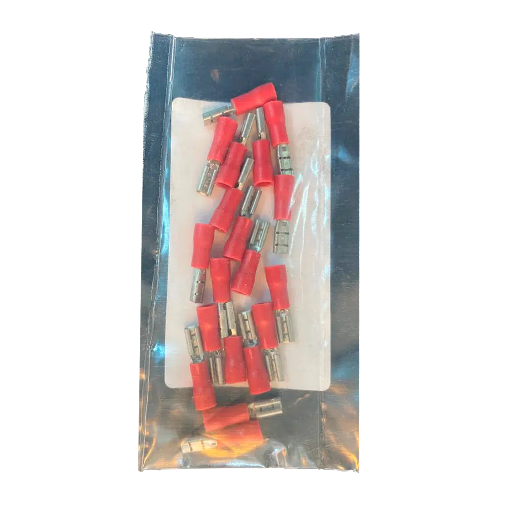 Terminal Faston Fêmea Vermelho 2,8mm 20 UN