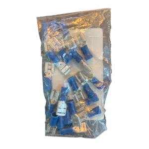 Terminal Faston Fêmea Azul 6.3mm 20 UN