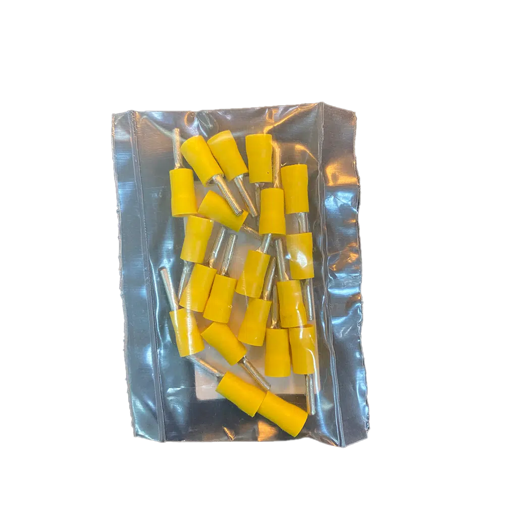 Terminal Ponteira Isolado Amarelo 20UN