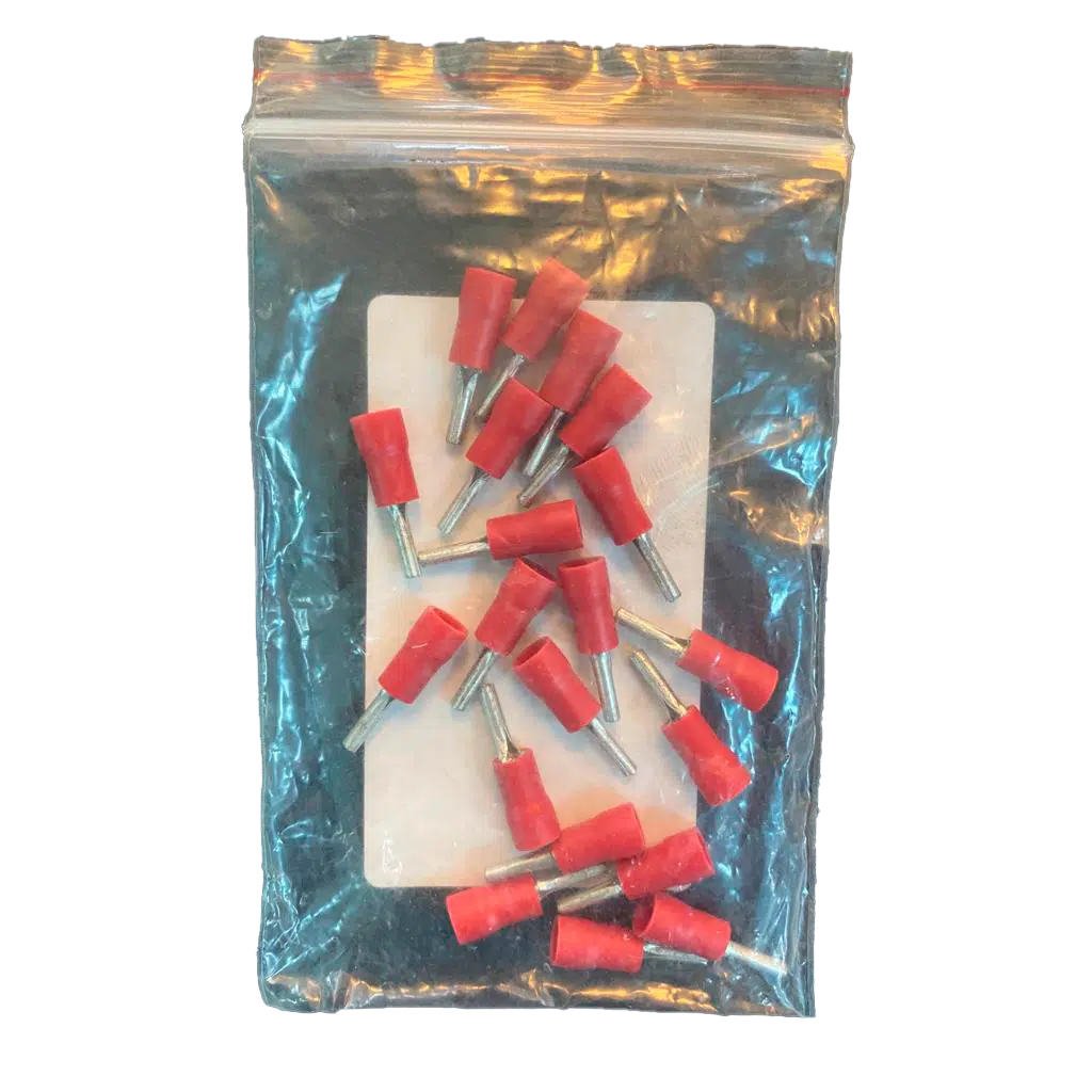 Terminal Ponteira Isolado Vermelho 20UN