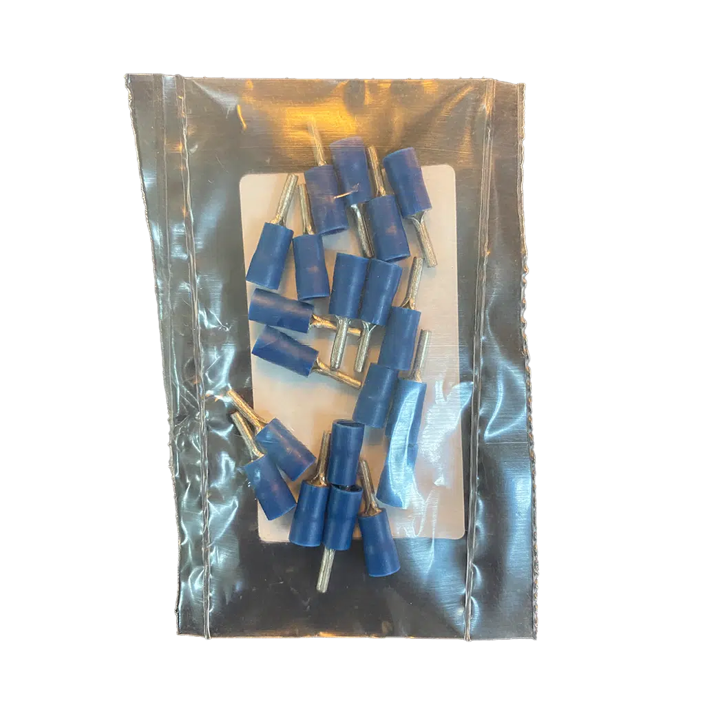 Terminal Ponteira Isolado Azul 20UN