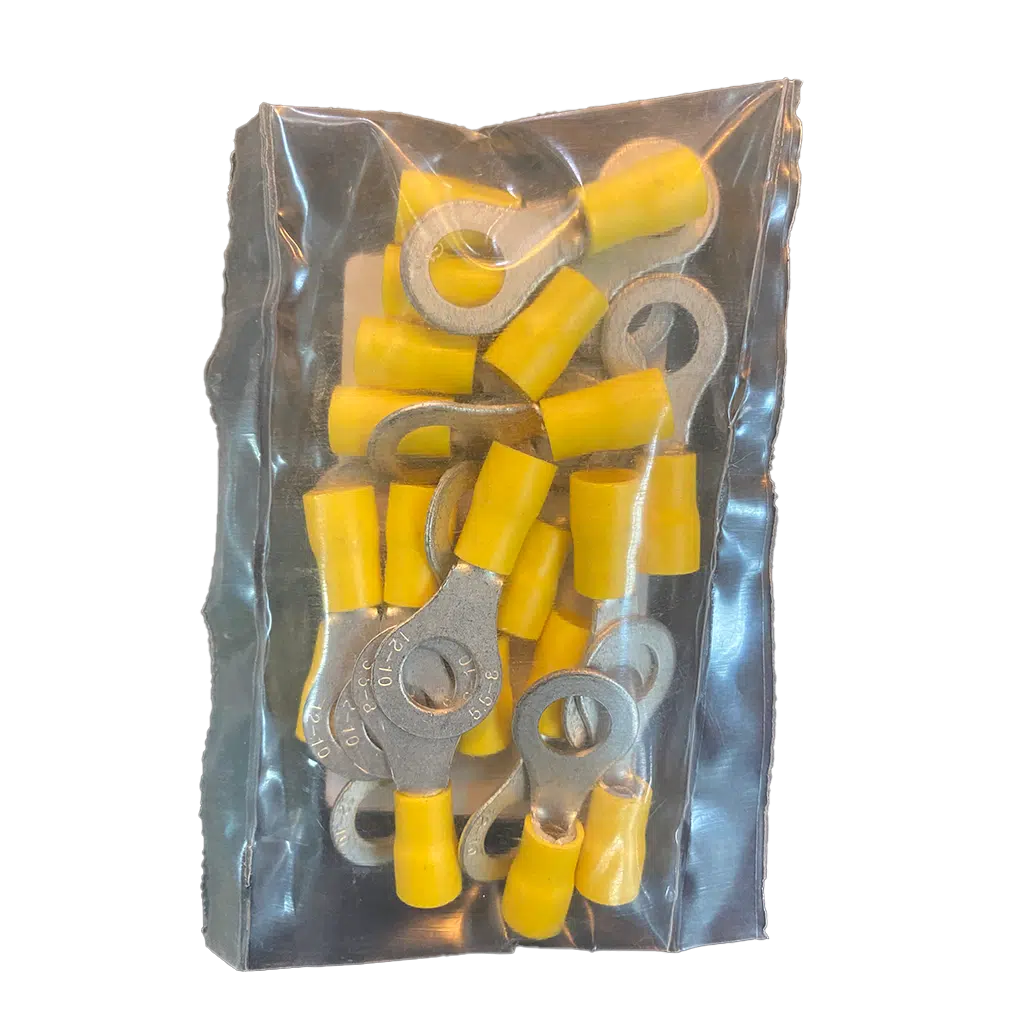 Terminal Olhal Isolado Amarelo M8 20UN