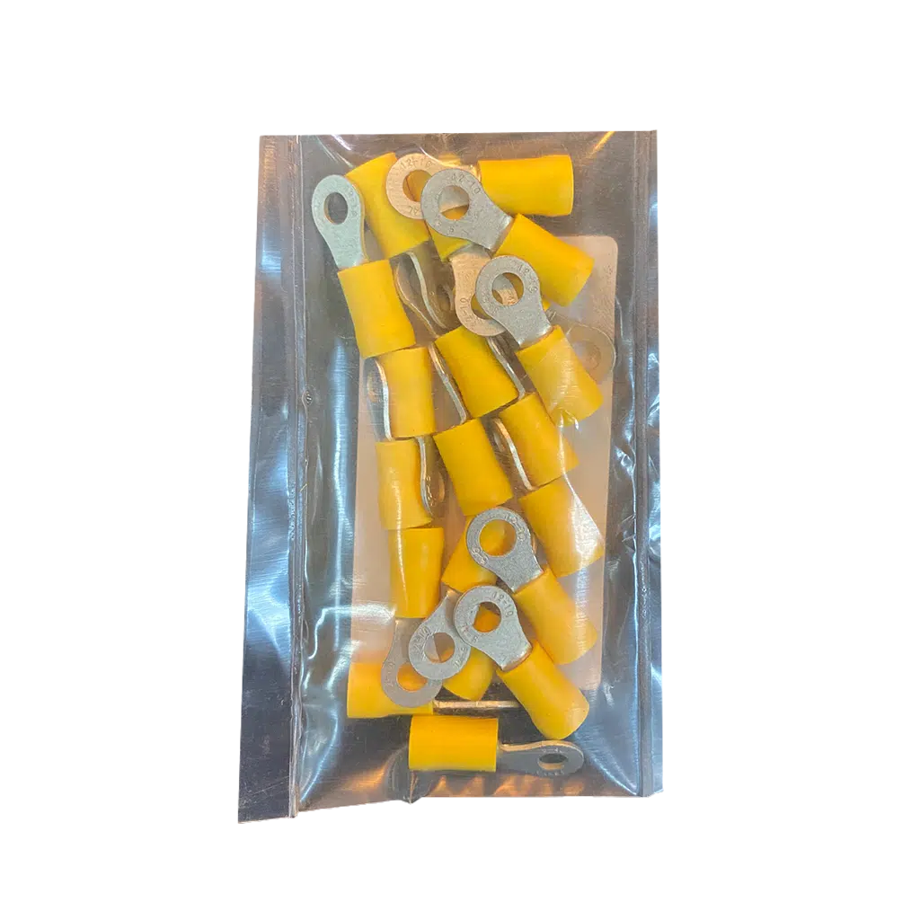 Terminal Olhal Isolado Amarelo M5 20UN