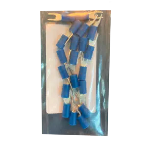 Terminal Forquilha Isolado Azul M3 20 UN