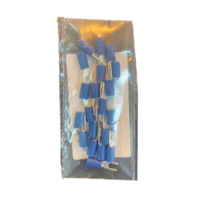 Terminal Forquilha Isolado Azul M4 20 UN