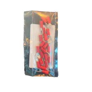 Terminal Forquilha Isolado Vermelho M5 20 UN