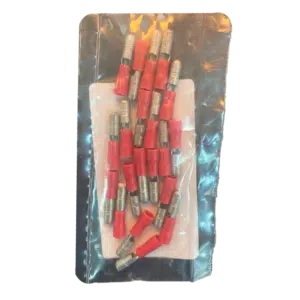 Terminal Cilíndrico Macho Vermelho 4-6 20 UN