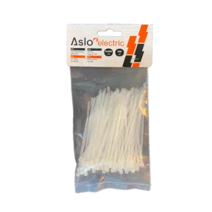 Abraçadeira de Fivela Branca 3X100mm (100Un)