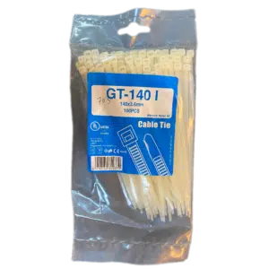 Abraçadeira de Fivela Preta 3.6X140mm (100Un)