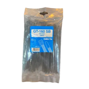 Abraçadeira de Fivela Preta 160X4.6mm (100Un)