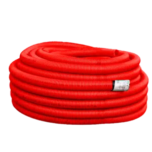Tubo Corrugado Com Guia 90mm 50Mt Vermelho 2WW