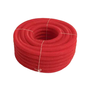 Tubo Anelado Com Guia 63mm 25Mt Vermelho OSH