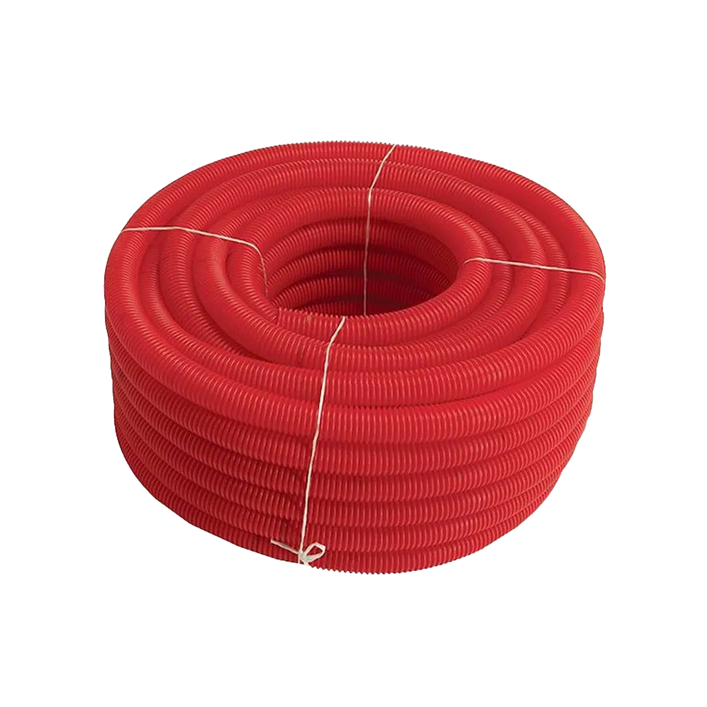 Tubo Anelado Com Guia 40mm 50Mt Vermelho/Azul OSH